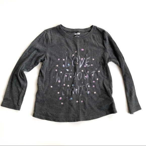 Old Navy Gray Love without limits graphic T 4T - Picture 1 of 4